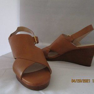 Cole Haan, Pecan Leather, Philomena,  Wedge sandal